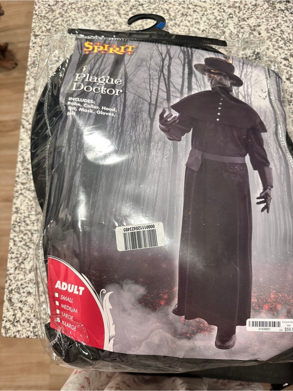 Spirit Plague Doctor Costume - Black